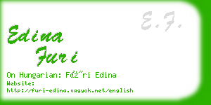 edina furi business card